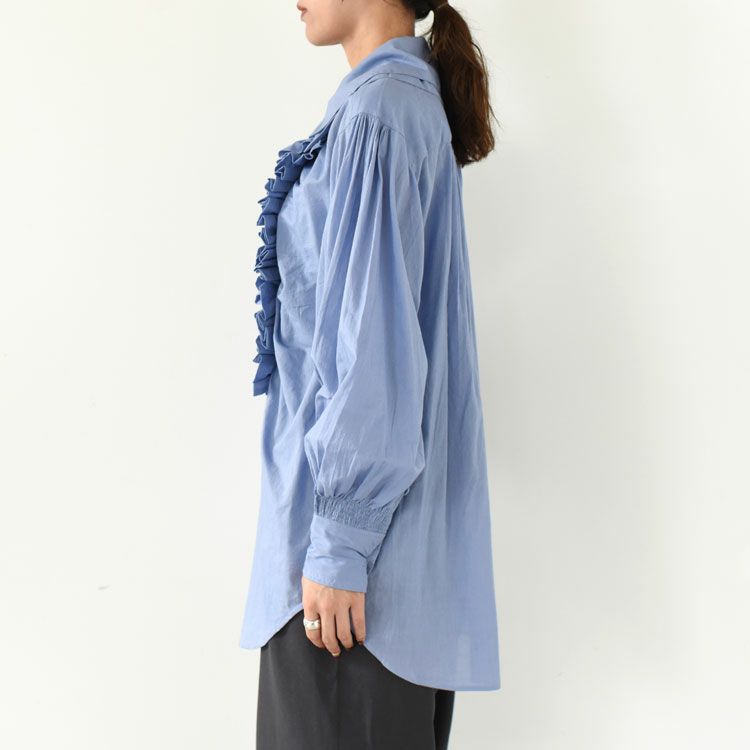 double collar frill blouse ダブルフリルカラー　ブラウス