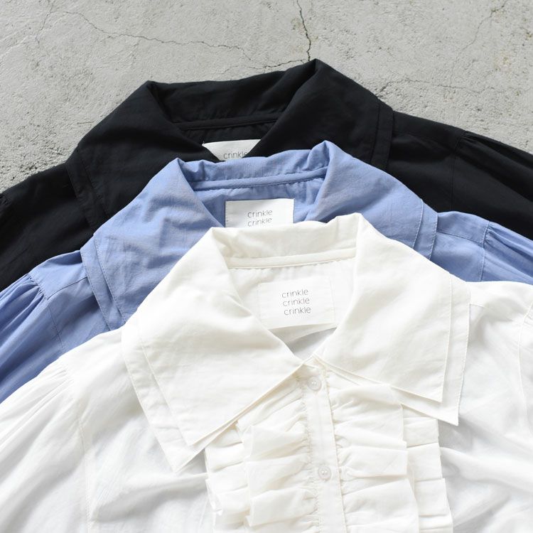 double collar frill blouse ダブルフリルカラー　ブラウス