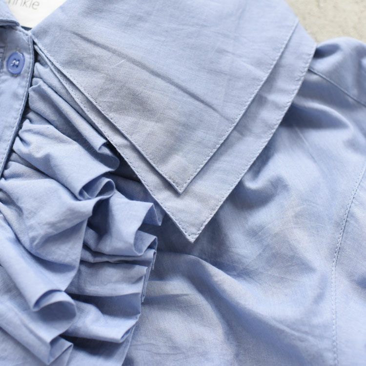 double collar frill blouse ダブルフリルカラー　ブラウス
