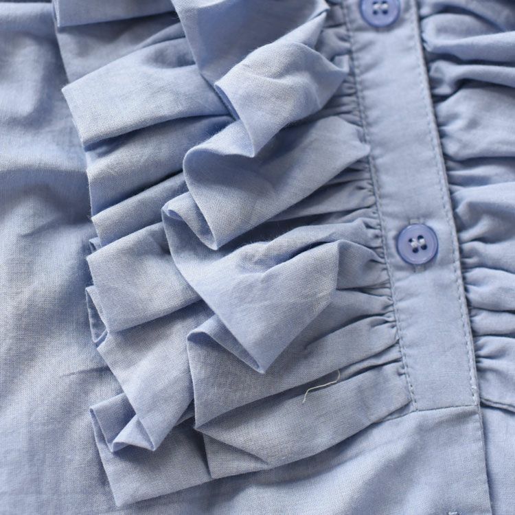 double collar frill blouse ダブルフリルカラー　ブラウス