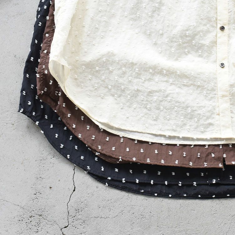 NYLON DOT JACQUARD AMICAL SHT ナイロンドット ジャカード アミカルシャツ