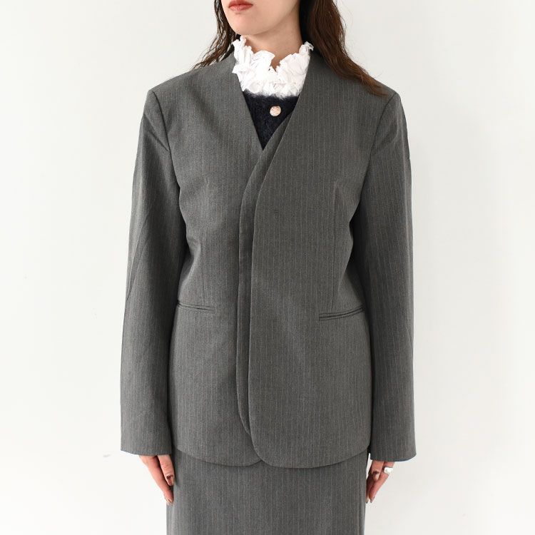 Collarless Over Jacket カラーレス オーバージャケット