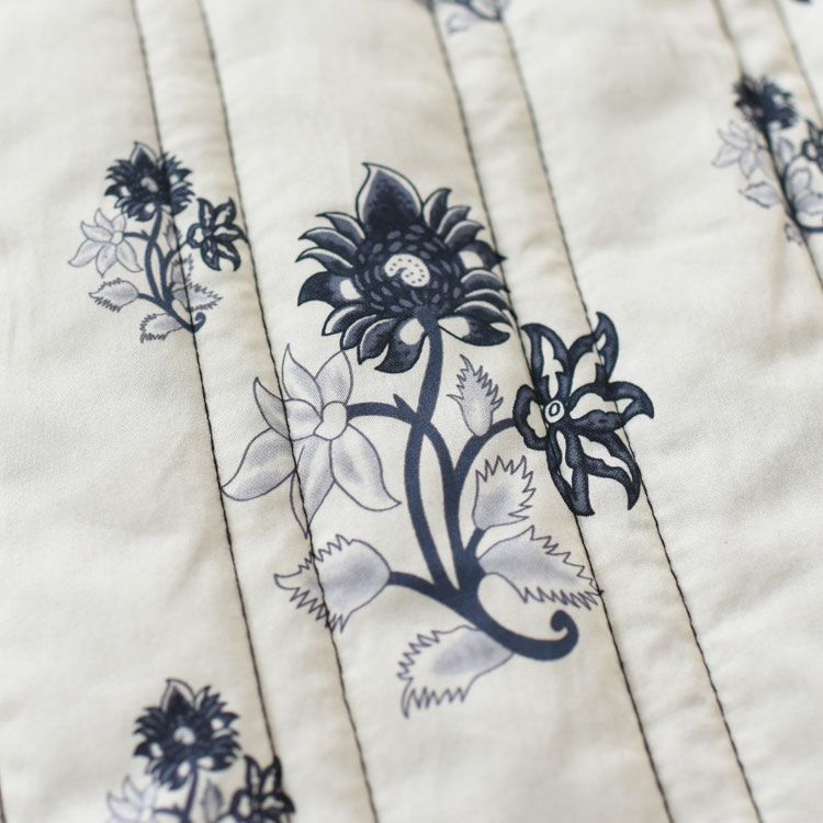 2way print quitting vest 2WAYプリントキルティングベスト