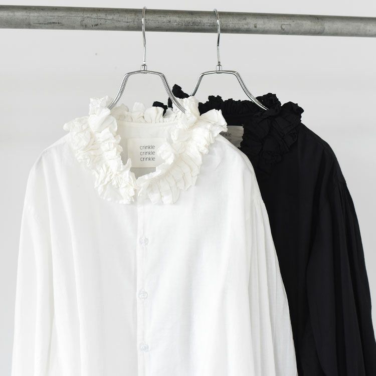 cotton frill collar shirts コットンフリルカラーシャツ