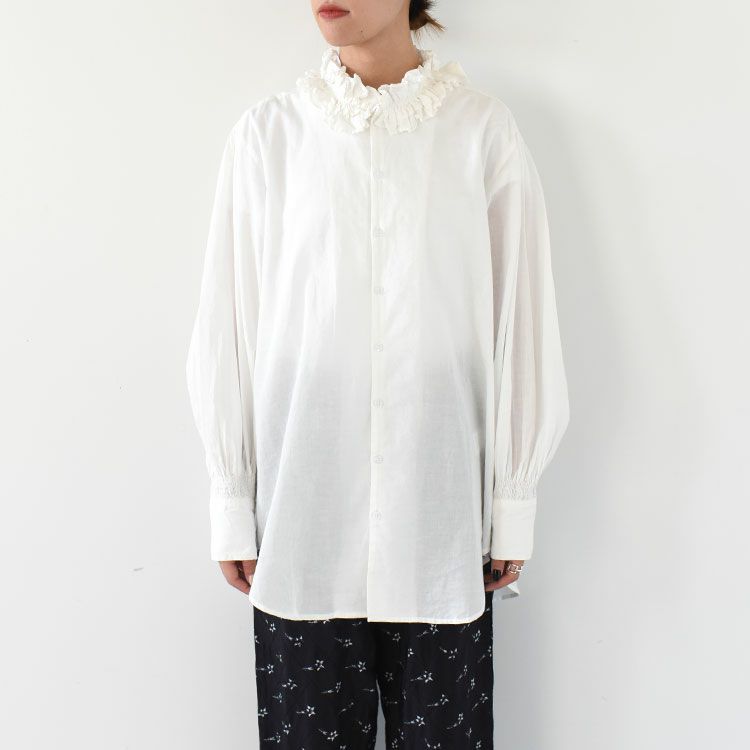 cotton frill collar shirts コットンフリルカラーシャツ