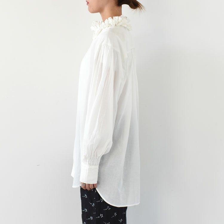 cotton frill collar shirts コットンフリルカラーシャツ
