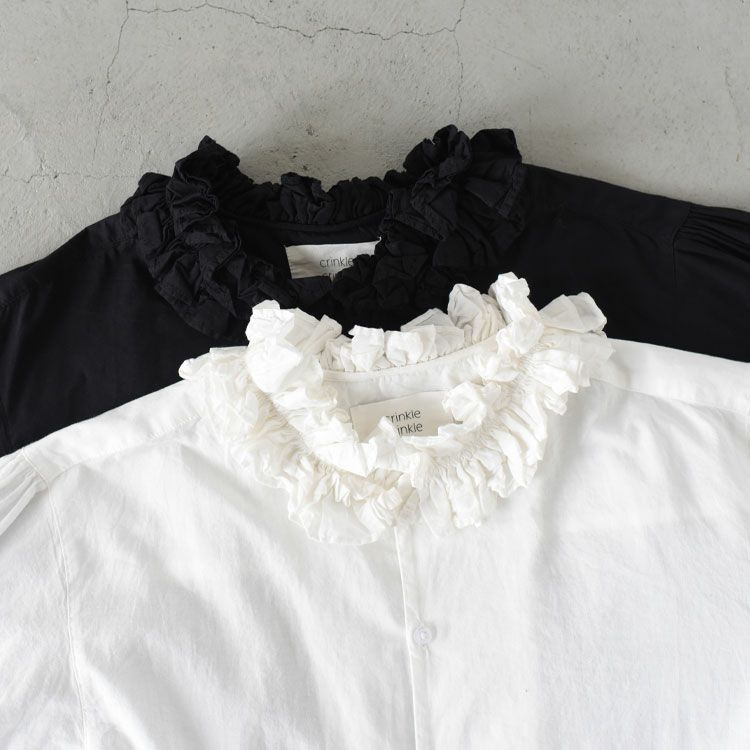 cotton frill collar shirts コットンフリルカラーシャツ