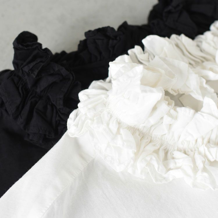 cotton frill collar shirts コットンフリルカラーシャツ