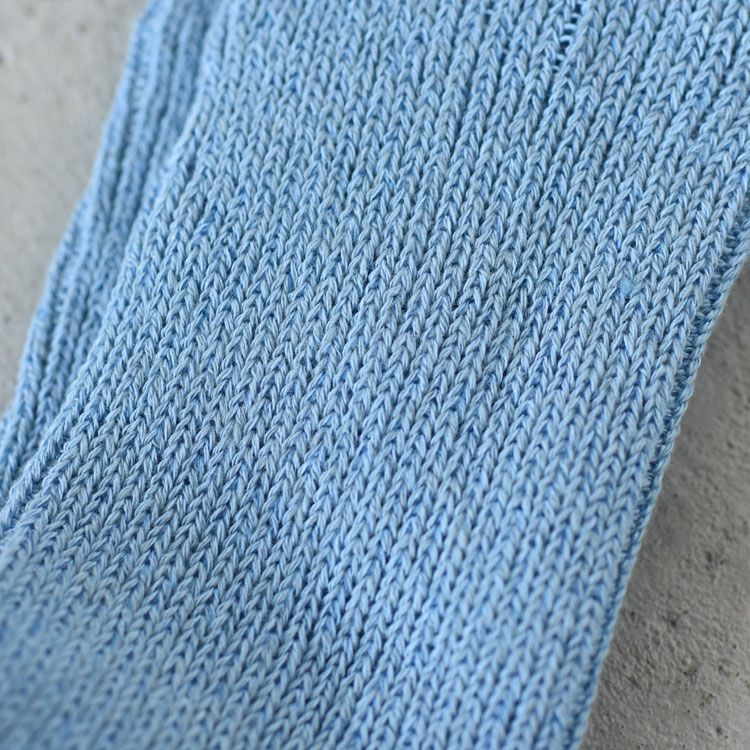 WASHI/RECYCLED COTTON RIB CREW SOCKS 和紙/リサイクルコットン リブクルーソックス