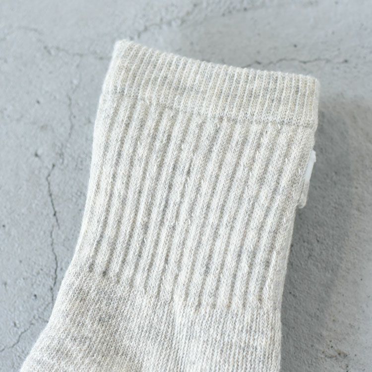 DOUBLE FACE MINI CREW SOCKS ”ORGANIC COTTON” ダブルフェイス ミニクルーソックス "オーガニックコットン"
