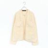 hairly crew neck C/D with pockets ヘアリークルーネックカーディガン ウィズ ポケット