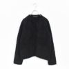 hairly crew neck C/D with pockets ヘアリークルーネックカーディガン ウィズ ポケット