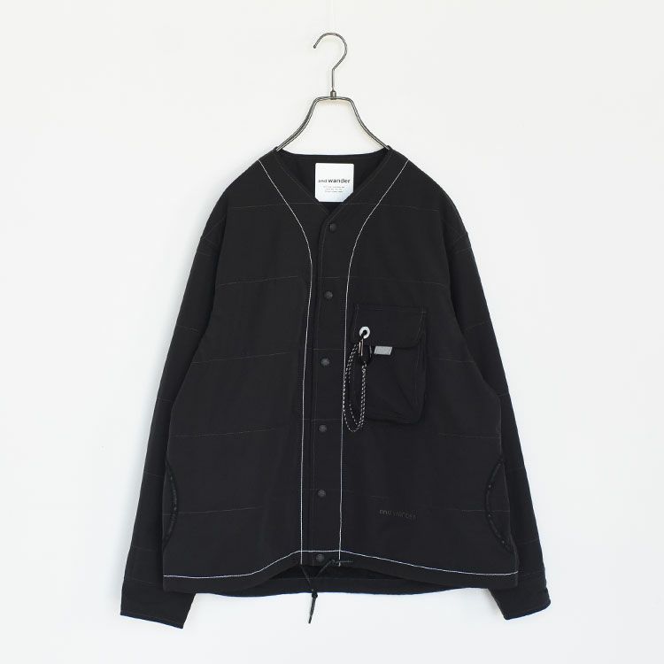 Cotton Nylon Octa collarless shirt jacket コットンナイロン オクタ カラーレスシャツジャケット