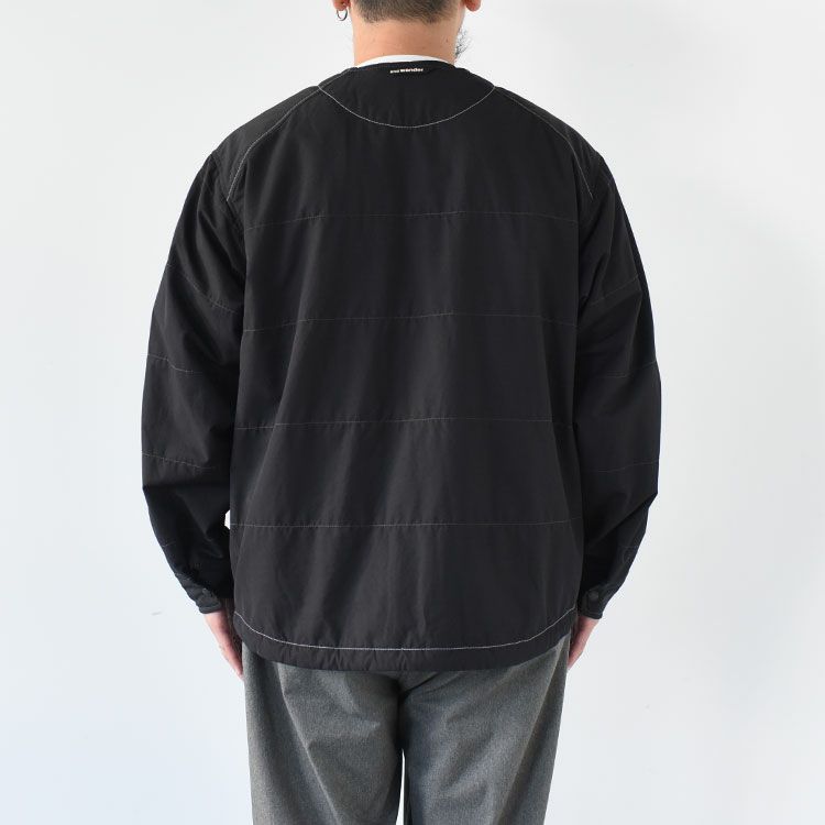 Cotton Nylon Octa collarless shirt jacket コットンナイロン オクタ カラーレスシャツジャケット