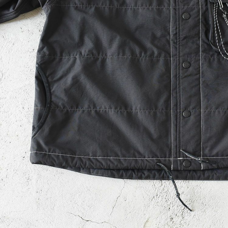 Cotton Nylon Octa collarless shirt jacket コットンナイロン オクタ カラーレスシャツジャケット