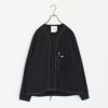 Cotton Nylon Octa collarless shirt jacket コットンナイロン オクタ カラーレスシャツジャケット