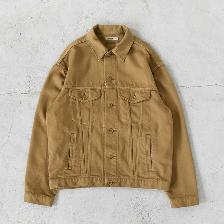 SILKNIZED CHINO TRUCKER JACKET (men) シルクナイズド チノ トラッカージャケット