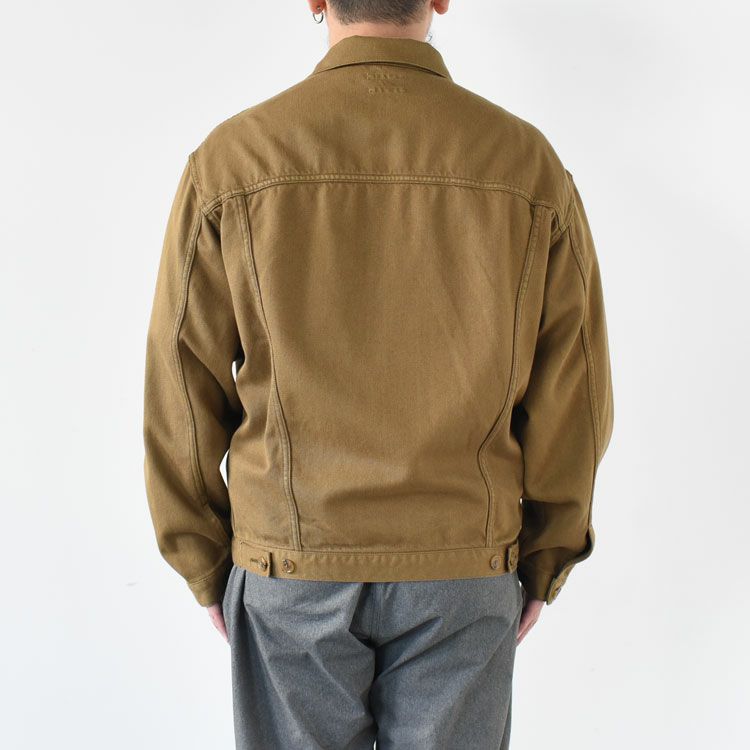SILKNIZED CHINO TRUCKER JACKET (men) シルクナイズド チノ トラッカージャケット