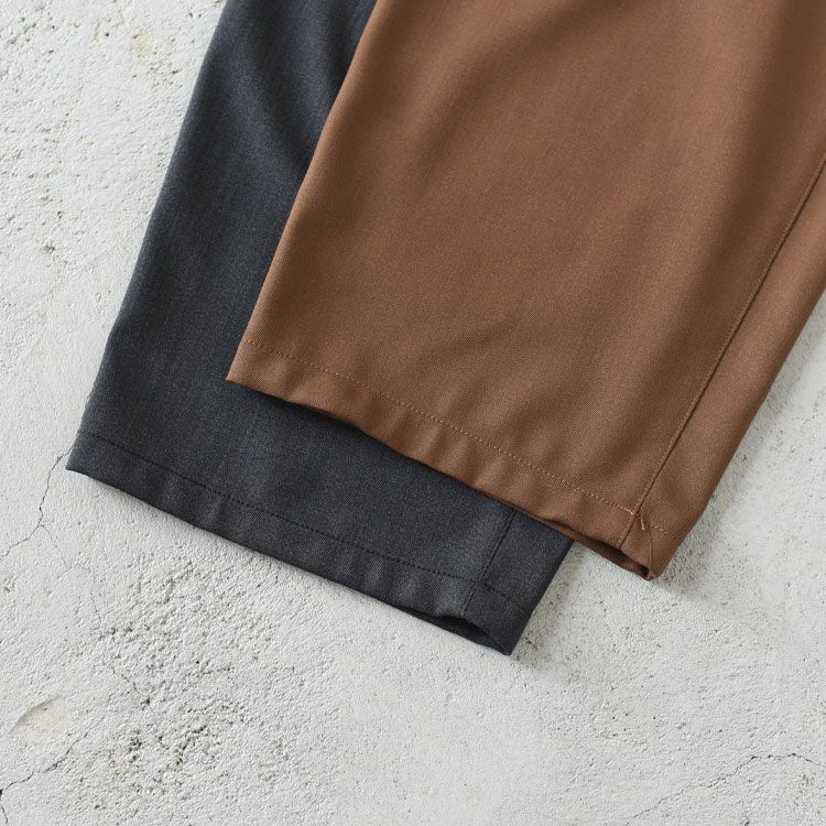 WOOL MIX THREE TUCK WIDE PANTS ウールミックス スリータックワイドパンツ