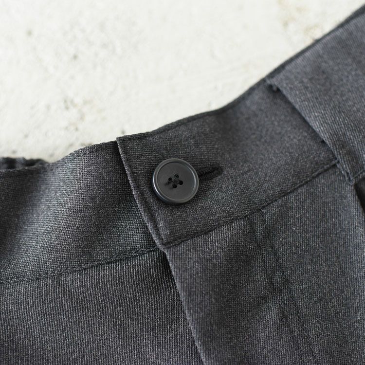 WOOL MIX THREE TUCK WIDE PANTS ウールミックス スリータックワイドパンツ