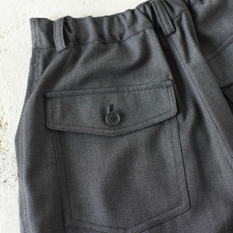 WOOL MIX THREE TUCK WIDE PANTS ウールミックス スリータックワイドパンツ