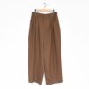 WOOL MIX THREE TUCK WIDE PANTS ウールミックス スリータックワイドパンツ