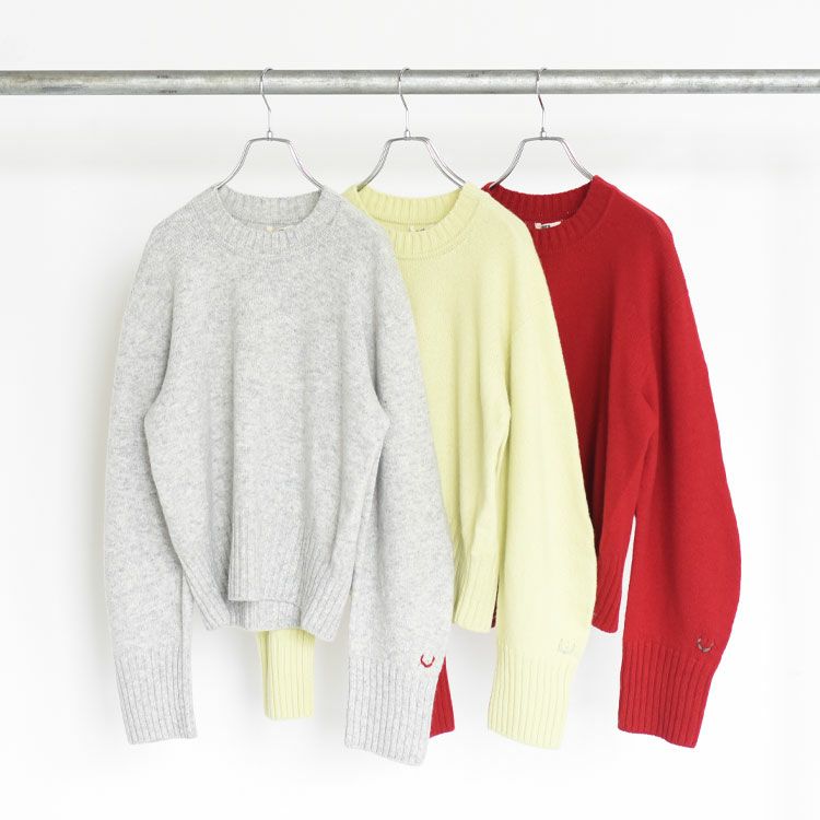 FINE LAMBS WOOL CREW-NECK P/O ファインラムウール クルーネックプルオーバー