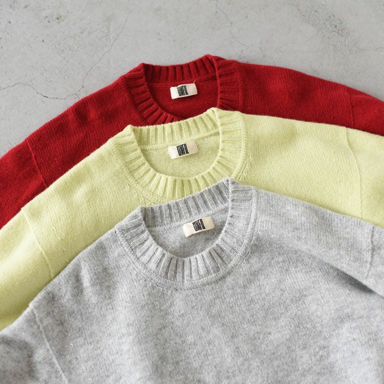 FINE LAMBS WOOL CREW-NECK P/O ファインラムウール クルーネックプルオーバー