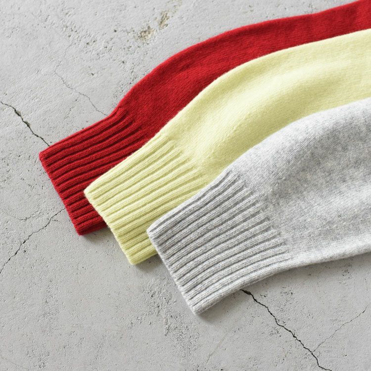 FINE LAMBS WOOL CREW-NECK P/O ファインラムウール クルーネックプルオーバー