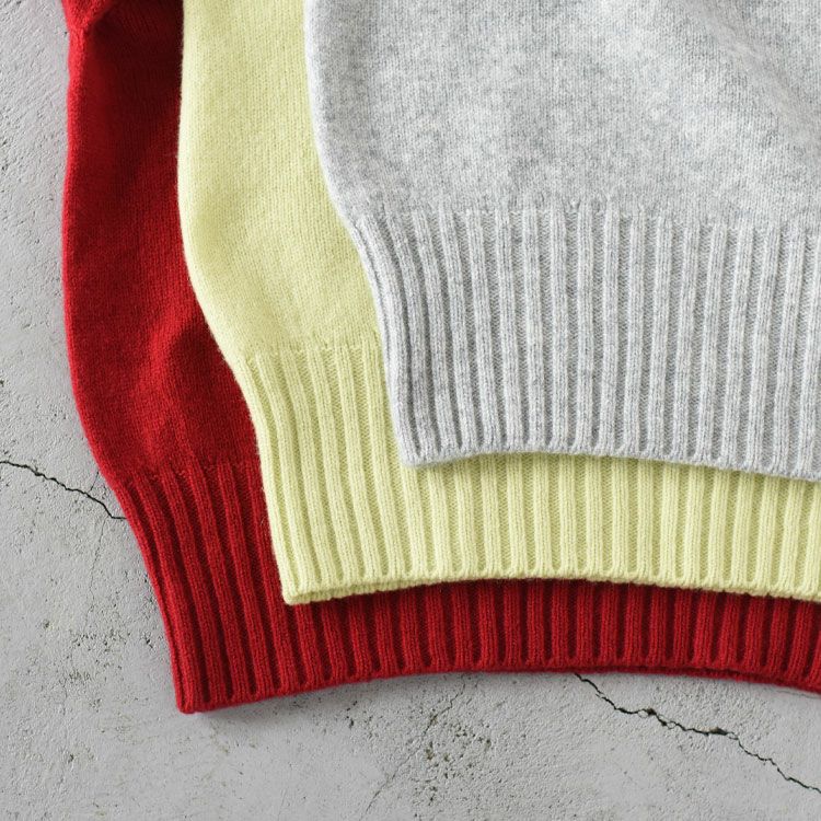 FINE LAMBS WOOL CREW-NECK P/O ファインラムウール クルーネックプルオーバー