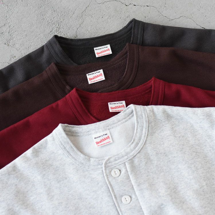 クラシックスウェット　ヘンリーネック長袖