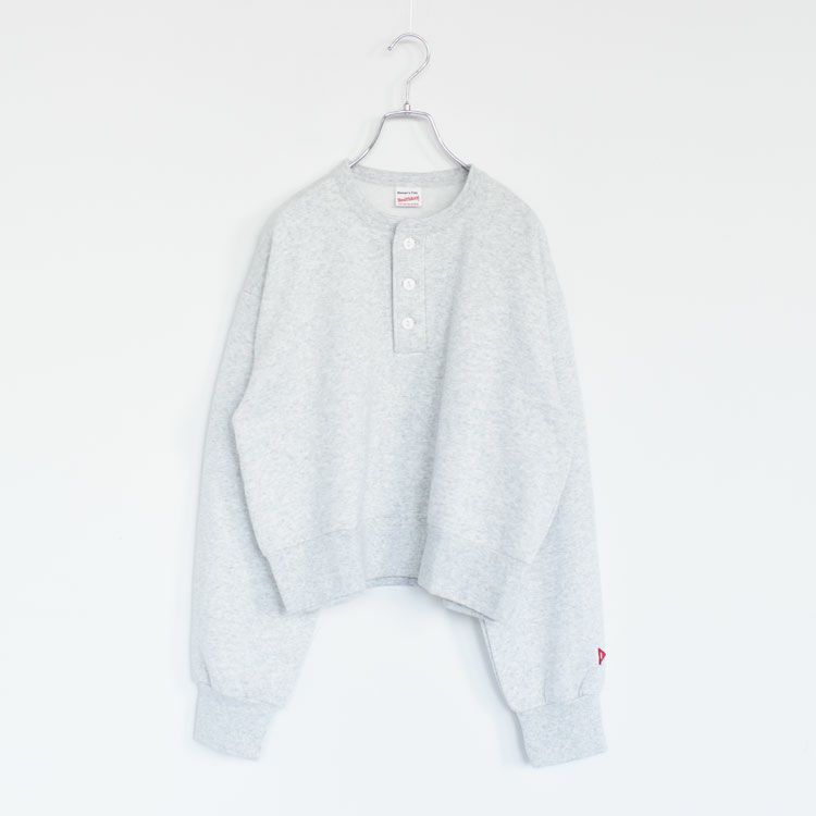 クラシックスウェット　ヘンリーネック長袖