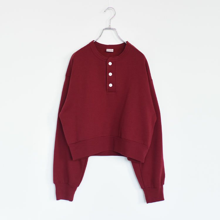 クラシックスウェット　ヘンリーネック長袖