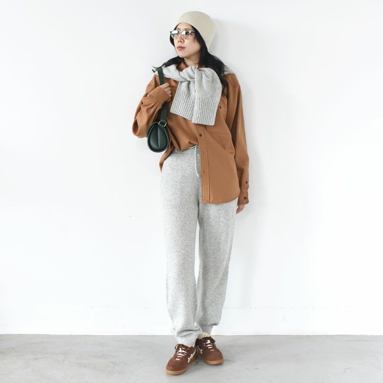 FINE LAMBS WOOL BELTED PANTS ファインラムウール ベルテッドパンツ