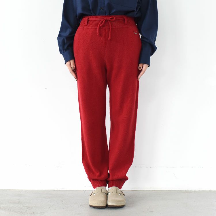 FINE LAMBS WOOL BELTED PANTS ファインラムウール ベルテッドパンツ