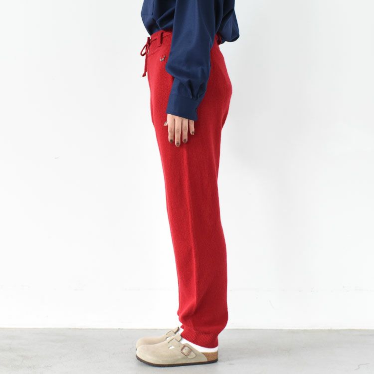 FINE LAMBS WOOL BELTED PANTS ファインラムウール ベルテッドパンツ