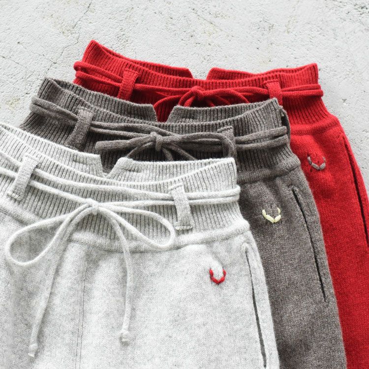 FINE LAMBS WOOL BELTED PANTS ファインラムウール ベルテッドパンツ