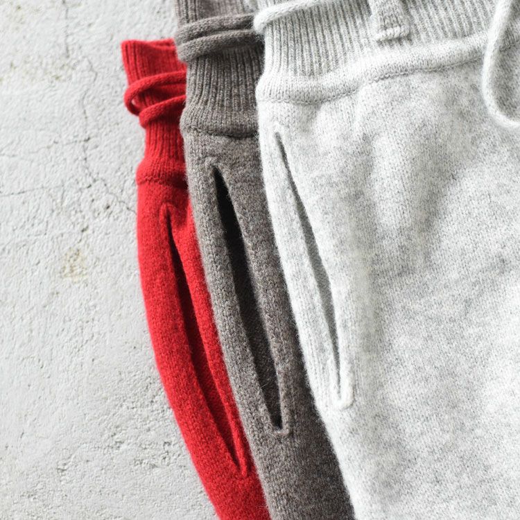 FINE LAMBS WOOL BELTED PANTS ファインラムウール ベルテッドパンツ