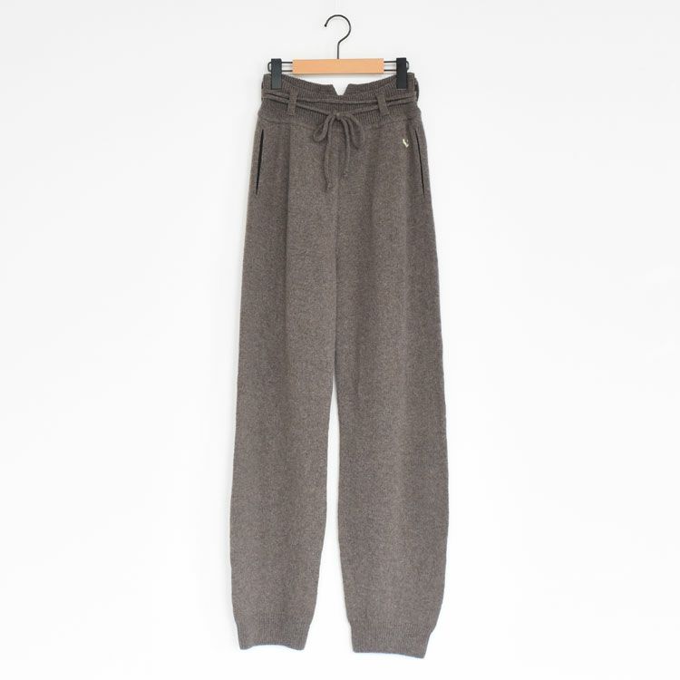 FINE LAMBS WOOL BELTED PANTS ファインラムウール ベルテッドパンツ