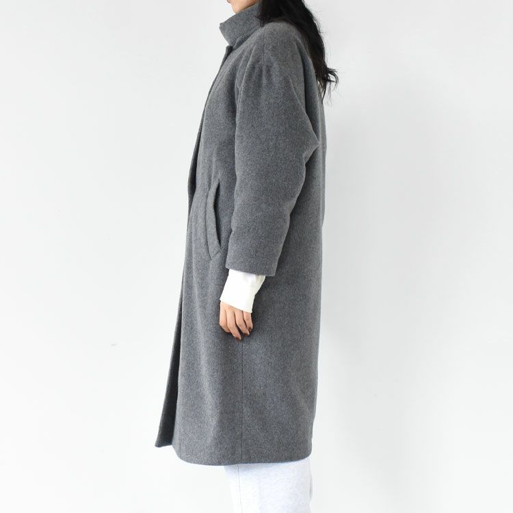 wool blend stand collar coat ウールブレンドスタンドカラーコート