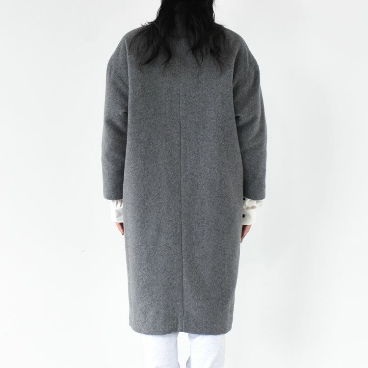 wool blend stand collar coat ウールブレンドスタンドカラーコート