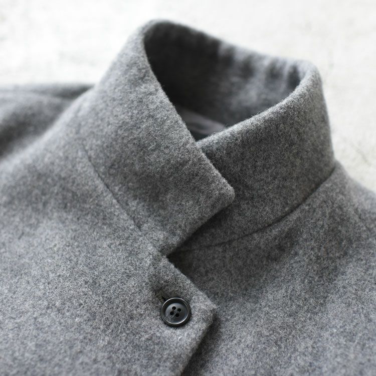 wool blend stand collar coat ウールブレンドスタンドカラーコート