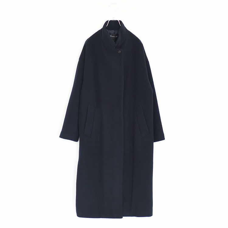 wool blend stand collar coat ウールブレンドスタンドカラーコート