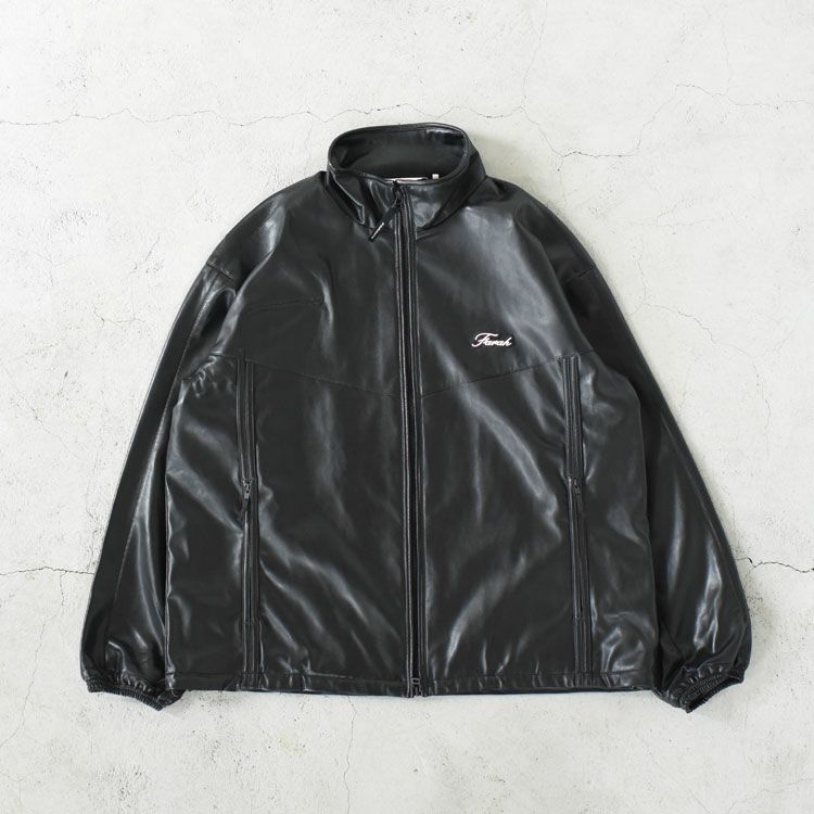 Synthetic Leather Zip Up Jacket シンセティックレザー ジップアップジャケット