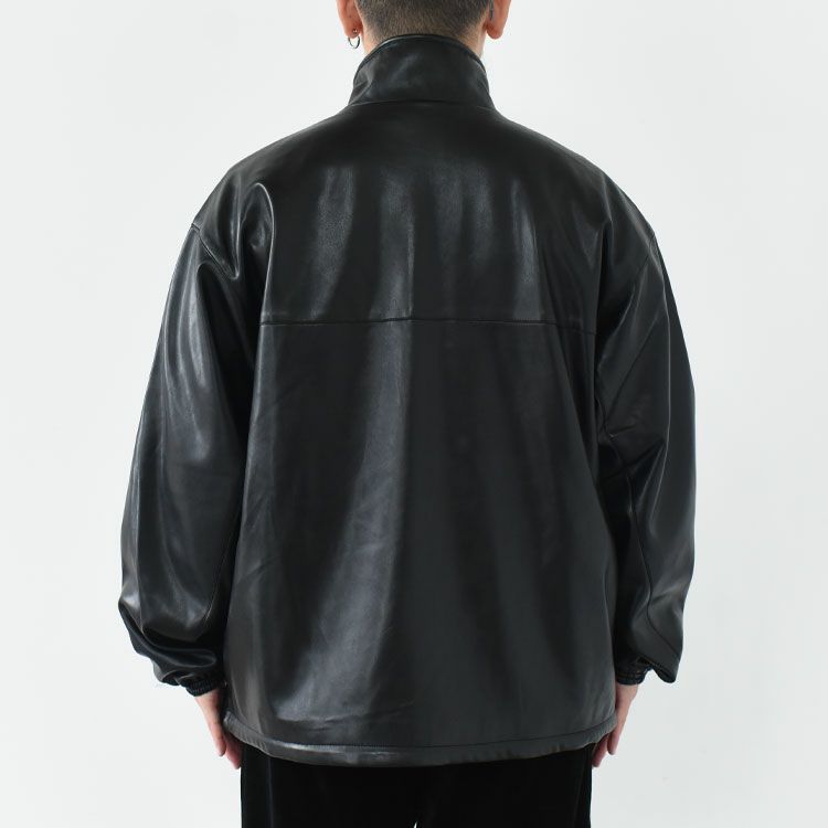 Synthetic Leather Zip Up Jacket シンセティックレザー ジップアップジャケット