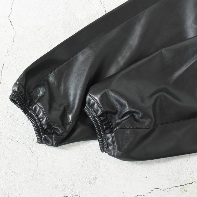 Synthetic Leather Zip Up Jacket シンセティックレザー ジップアップジャケット