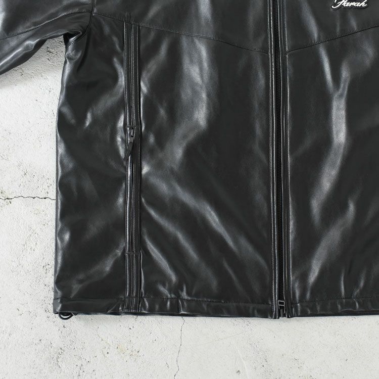 Synthetic Leather Zip Up Jacket シンセティックレザー ジップアップジャケット