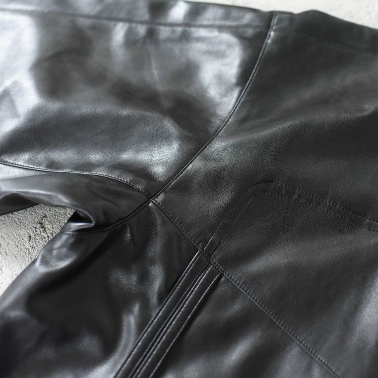 Synthetic Leather Zip Up Jacket シンセティックレザー ジップアップジャケット