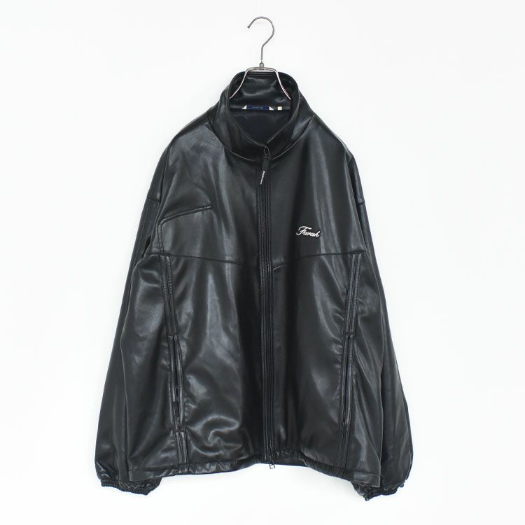 Synthetic Leather Zip Up Jacket シンセティックレザー ジップアップジャケット