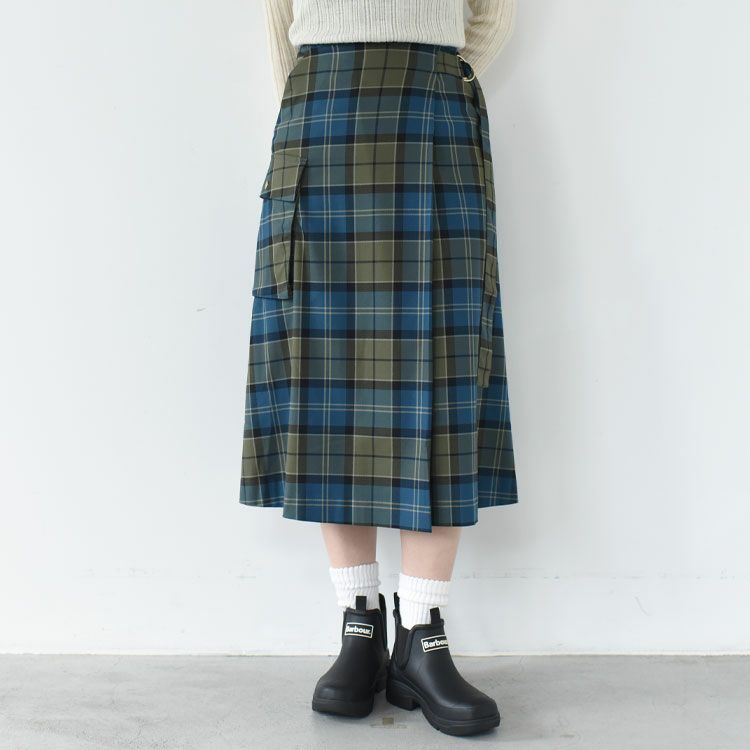 WILMA MAXI SKIRT ウィルマ タータンマキシスカート